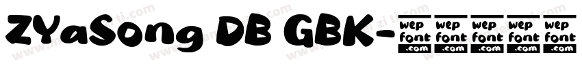 ZYaSong DB GBK字体转换
